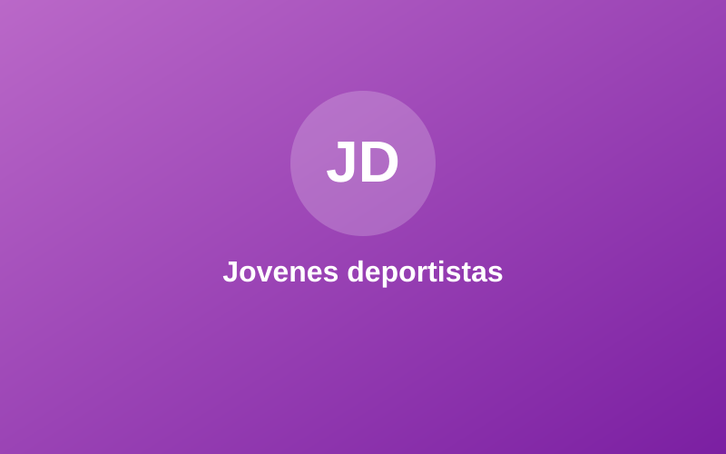 Jovenes deportistas